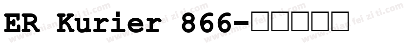 ER Kurier 866字体转换